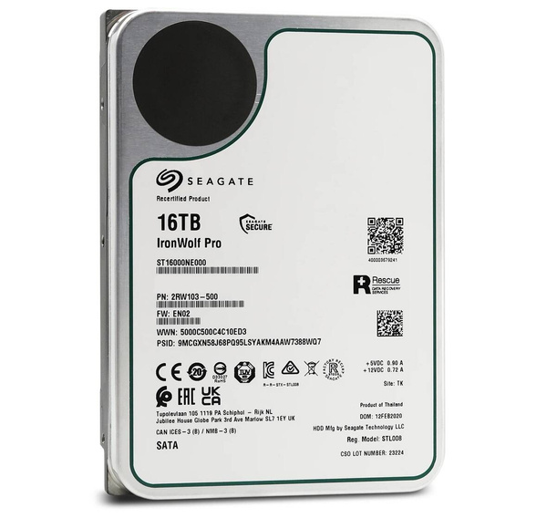 Dysk HDD Seagate IronWolf Pro ST16000NE000 16TB