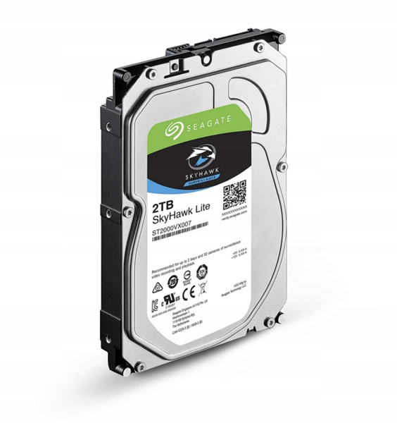 Dysk twardy HDD Seagate SkyHawk 2TB 3,5" SATA USZKODZONY (ST2000VX017)