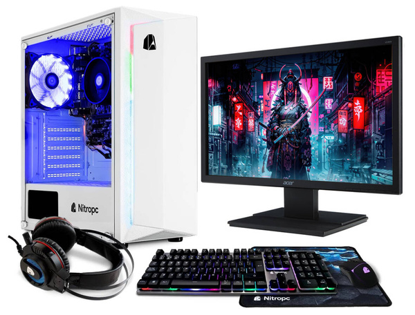 Komputer NitroPC 3000G/16GB/480GB/Win11 + Monitor i Akcesoria