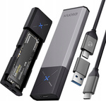 Obudowa na dysk SSD iDsonix IDPWEM2-G2 NVMe & SATA M.2 USB-C