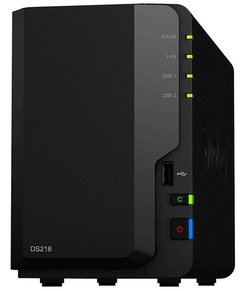 Serwer NAS Synology Diskstation DS218 + 16TB (2x8TB) Seagate IronWolf HDD