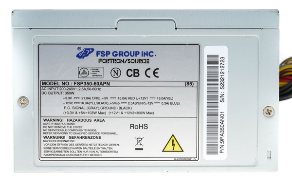 Zasilacz ATX Fortron FSP350-60APN 350W