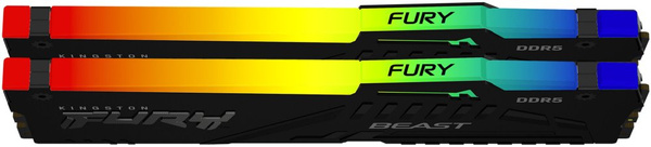 Pamięć RAM Kingston Fury Beast RGB DDR5 32GB 5600MHz CL40 KF556C40BBAK2-32