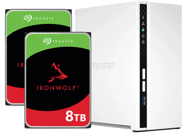 Serwer NAS Qnap TS-233 16TB (2x8TB) Seagate IronWolf