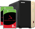 Serwer NAS Qnap TS-264 16TB (2x8TB) Seagate IronWolf PRO / 16GB RAM