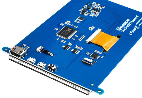 Ekran dotykowy ELECROW do Rasberry PI 7" 1024x600 px USZKODZONY