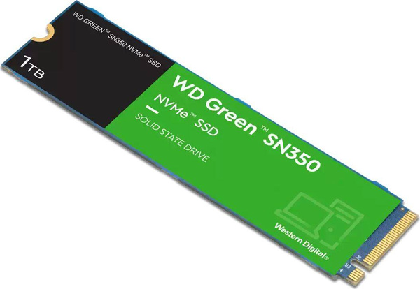 Dysk SSD WD Green SN350 1TB M.2 2280 PCI-E x4 Gen3 NVMe (WDS100T3G0C)