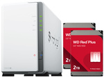 Serwer NAS Synology Diskstation DS223j 4TB (2x2TB) WD RED Plus