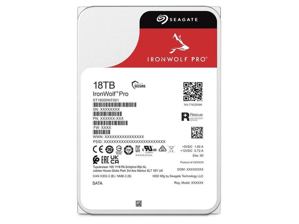 Serwerowy dysk HDD 3.5" Seagate IronWolf Pro ST18000NT001 18TB