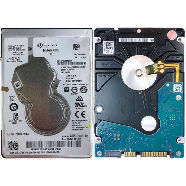 Dysk twardy Seagate ST1000LM035 1TB SATA III 2,5" () USZKODZONY