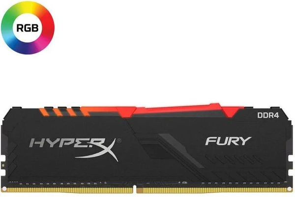 Pamięć HyperX Fury RGB DDR4 8GB 3200MHz CL16 (HX432C16FB3A/8)