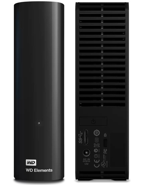 Dysk zewnętrzny HDD WD Elements Desktop 18TB Czarny (WDBWLG0180HBK-EESN)