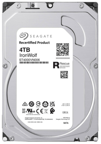 Dysk HDD Seagate 4TB Ironwolf ST4000VN006 5400RPM SATAIII