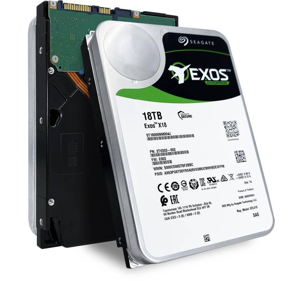 Dysk HDD Seagate 18TB Exos X18 ST18000NM004J SAS 3.5"