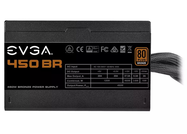 Zasilacz ATX EVGA 450 BR 450W (100-BR-0450-K2)