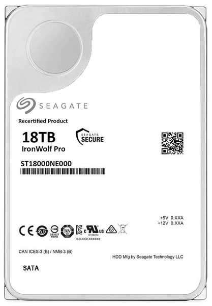 DYSK HDD 3.5" SATA III SEAGATE IRONWOLF PRO ST18000NE000 18TB USZKODZONY