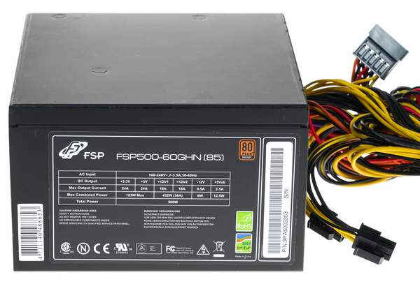 Zasilacz ATX Fortron FSP500-60GHN (85) 500W 80+Bronze