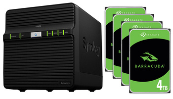 Serwer NAS Synology Diskstation DS420j + 16TB (4x4TB) Seagate Barracuda HDD