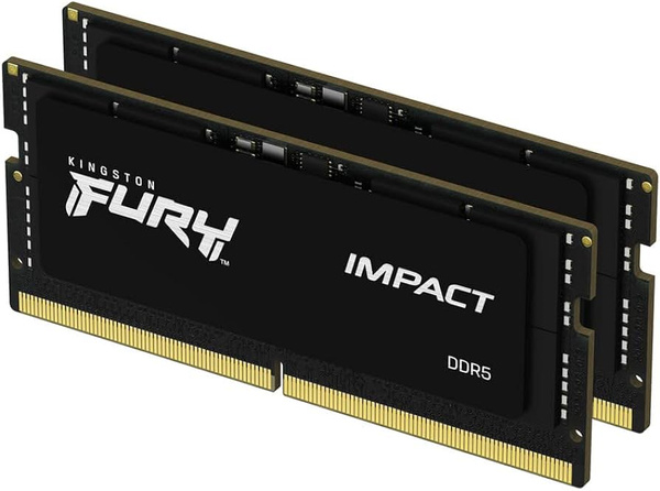 Pamieć RAM SO-DIMM Kingston Fury Impact 32GB (2x16GB) DDR5 5600MHz CL40 (KF556S40IBK2-32)