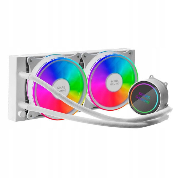 Chłodzenie wodne MarsGaming ML-ONE240 White 2x120mm