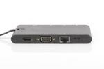 Stacja dokująca podróżna DIGITUS USB Typ C 9-portów 4K 30Hz DA-70865