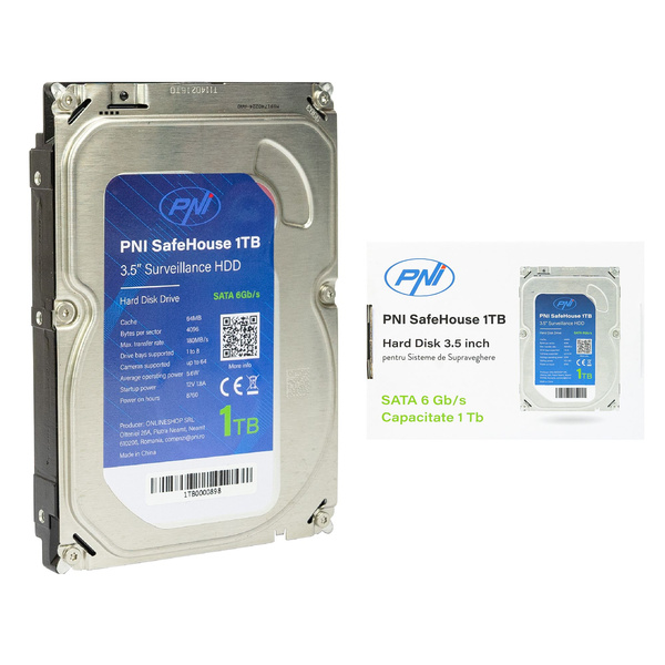 Dysk twardy HDD 3,5" PNI SafeHouse 1 TB SATA III CCTV PNI-HDD-SF-1TB