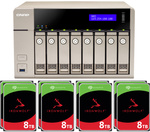 Serwer NAS Qnap TVS-863+ 64TB (8x8TB) Seagate IronWolf / 16GB RAM