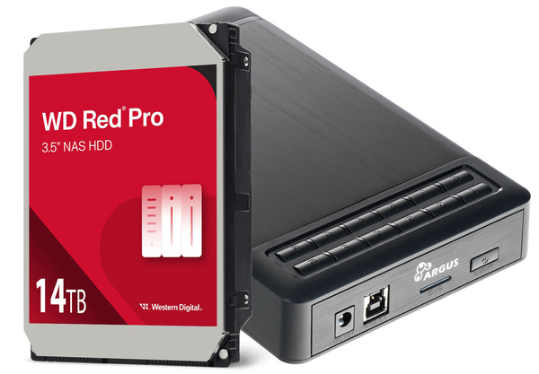 Szyfrowany dysk przenośny 14TB Argus GD-35LK01 USB 3.0 (WD RED PRO WD141KFGX)