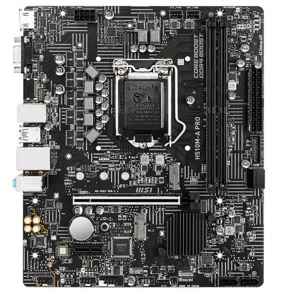 Płyta główna mATX MSI H510M-A Pro (Socket 1200) (U)