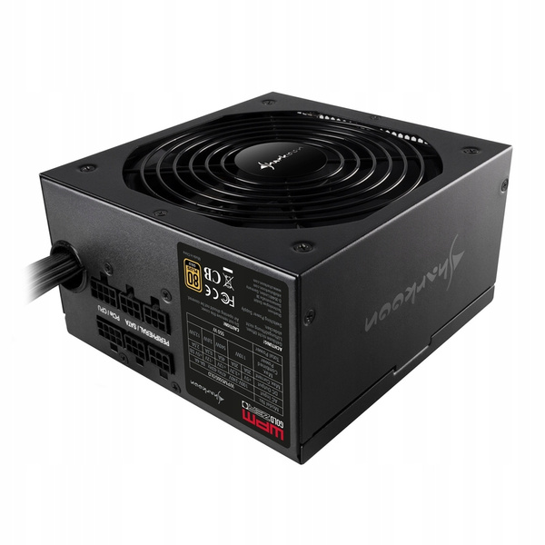 Zasilacz ATX półmodularny Sharkoon WPM Gold Zero 750W (WPM750GOLD)
