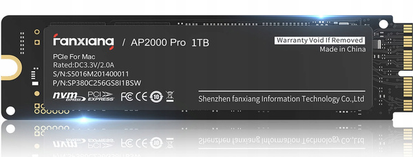 Dysk SSD FanXiang AP2000PRO PCIe for MAC 1TB NVMe M.2