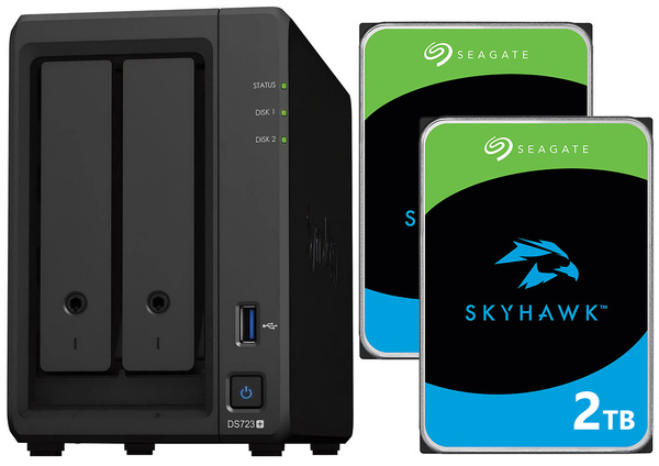 Serwer NAS Synology DiskStation DS723+ 4TB (2x2TB) Seagate Barracuda