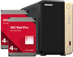 Serwer NAS Qnap TS-264 8TB (2x4TB) WD RED PRO / 8GB RAM