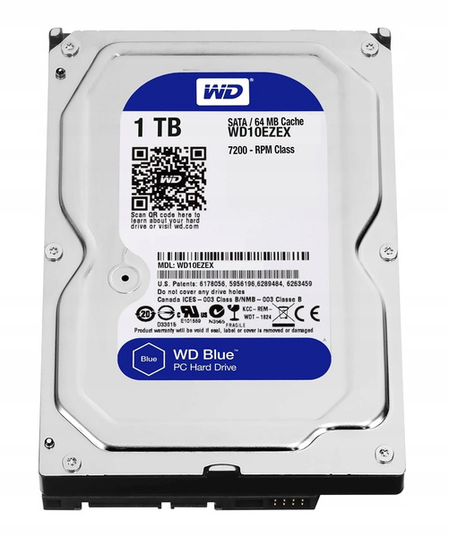 Dysk twardy Western Digital Blue WD10EZEX 1TB SATA III 3,5" USZKODZONY