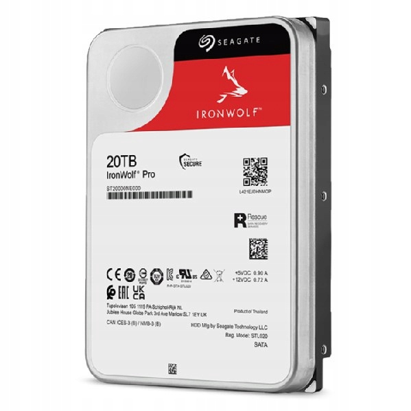 Dysk twardy Seagate ST20000NT001 20TB SATA III 3,5" (8719706432276) USZKODZONY