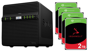 Serwer NAS Synology Diskstation DS420j + 8TB (4x2TB) Seagate IronWolf HDD