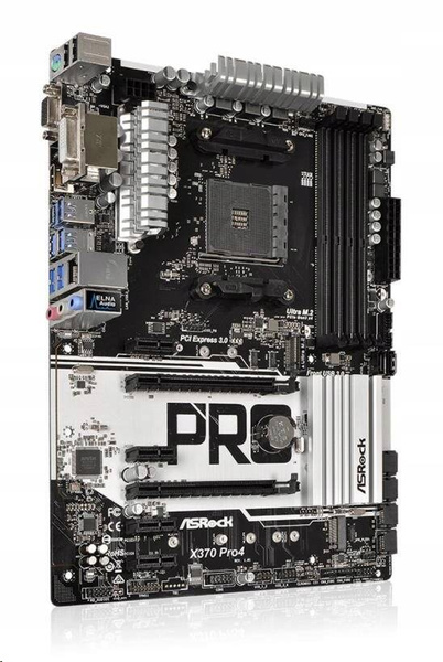 Płyta główna ATX ASRock X370 Pro4 (X370 PRO4) USZKODZONA