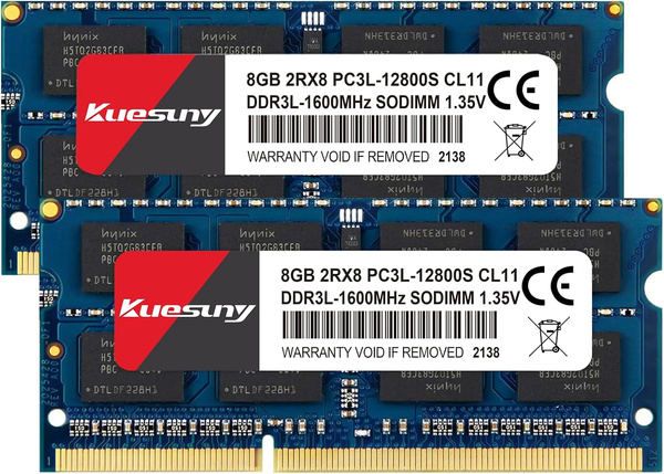  Pamięć RAM Kuesuny SODIMM 16GB (2x8GB) DDR3L 1600MHz CL11 1.35V