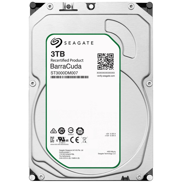 Dysk HDD 3.5" Seagate Barracuda 3TB ST3000DM007 5400RPM SATA III USZKODZONY