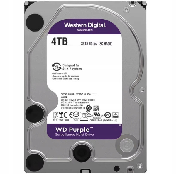 Dysk twardy Western Digital WD Purple WD43PURZ 4TB SATA 3,5" (WD43PURZ)