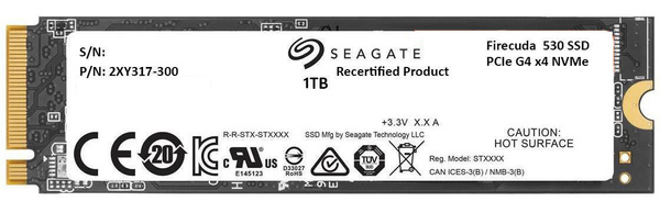 Dysk SSD M.2 NVMe Seagate FireCuda 530 Series 1TB (ZP1000GM3A013) / (ZP1000GM30013)