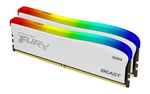 Pamięć RAM Kingston Fury Beast White RGB 16GB DDR4 3200MHz CL16 (KF432C16BWAK2/16)