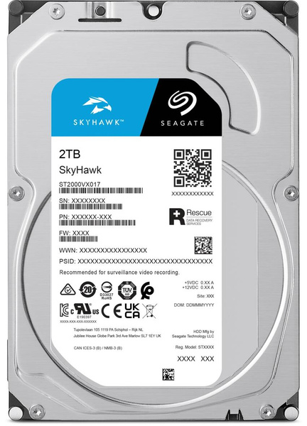 Dysk HDD Seagate SkyHawk 2TB (ST2000VX017)