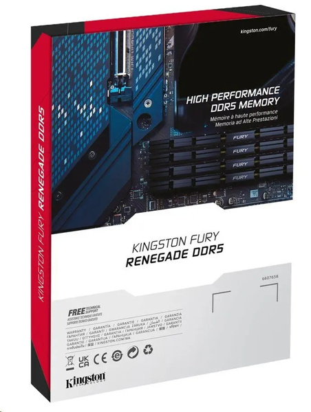 32 GB DDR5 7200 MT S CL38 DIMM KIT OF 2 Fury Renegade RGB XMP (KF572C38RSAK2-32) USZKODZONE