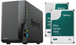 Serwer NAS Synology DiskStation DS224+ 8TB (2x4TB) Synology HAT3300-4T