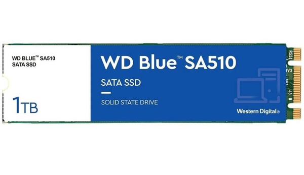 Dysk SSD M.2 SATA Western Digital Blue SA510 1TB (WDS100T3B0B)