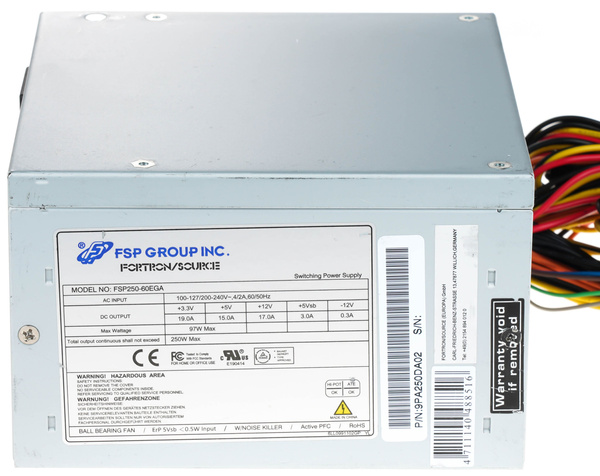 Zasilacz ATX Fortron FSP250-60EGA 250W 80 Plus Gold