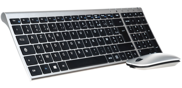 Bezprzewodowa klawiatura Premium Slim HW193 i myszka MW158 2.4GHz USB