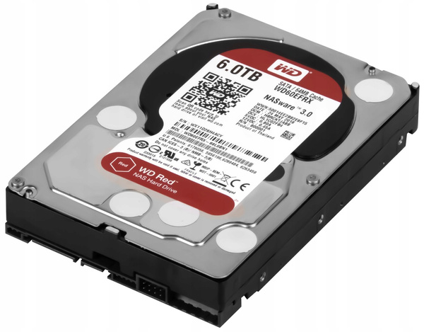 Dysk twardy Western Digital Red WD60EFRX 6TB SATA III 3,5" (WD60EFRX)USZKODZONY