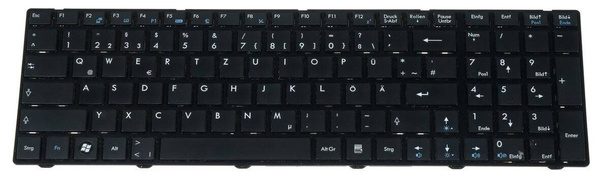 KLAWIATURA LAPTOPOWA MSI V111922AK8 GR (QWERTZ DE) (U)